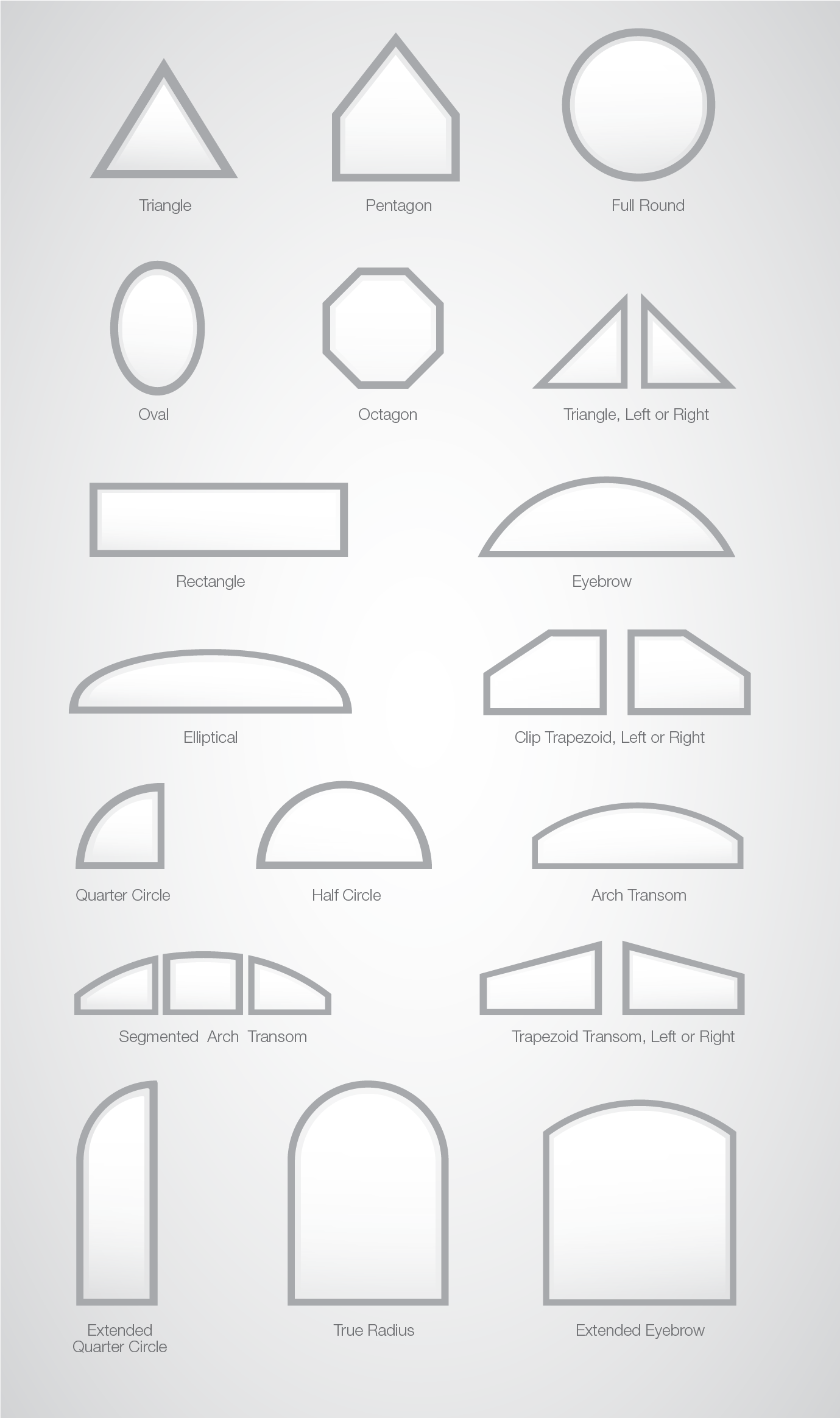types of arch windows